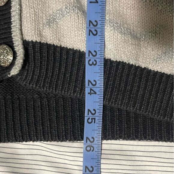 VNTG Christmas Sweater Knit Cardigan SZ Small Snow House Detail Ugly Holiday - Picture 5 of 7